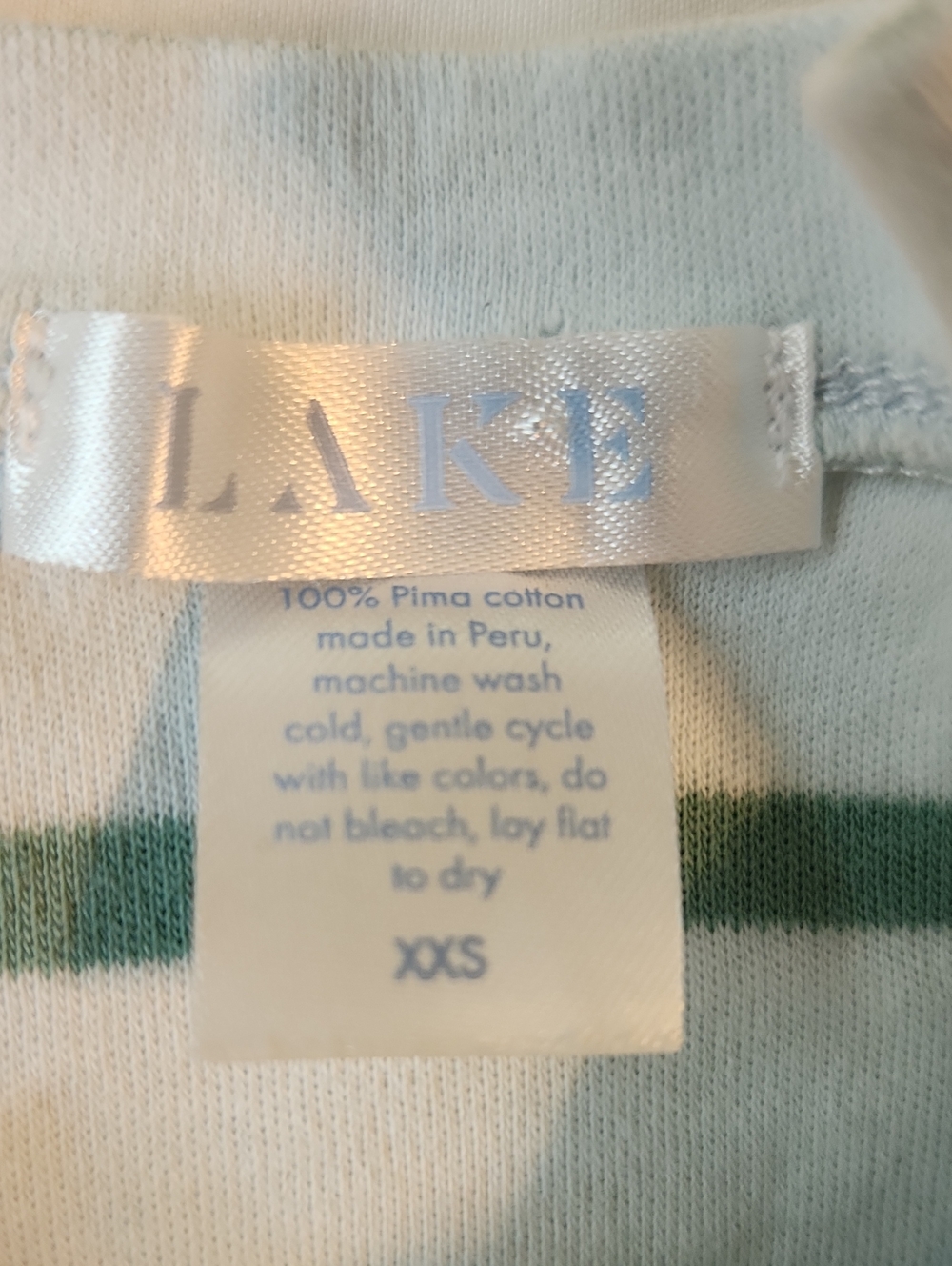 Lake Green Stripe Pajamad - Picture 3 of 4